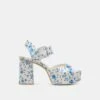 BOBBY PEARL HEELS BLUE FLORAL SATIN(Bobby Pearl Heels Blue Floral Satin) 1 BOBBY PEARL HEELS BLUE FLORAL SATIN(Bobby Pearl Heels Blue Floral Satin) -Dolce Vita Sale Store DOLCEVITA HEELS BOBBYPEARL BLUEFLORALSATIN 02