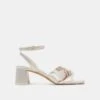 BRENNA WIDE HEELS IVORY SATIN(Brenna Wide Heels Ivory Satin) -Dolce Vita Sale Store DOLCEVITA HEELS BRENNA IVORY SATIN 02 e1152787 11ed 47fa bd80 5cbeffaa34ec