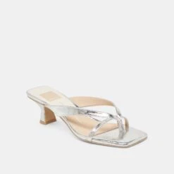 BREVEL HEELS SILVER DISTRESSED LEATHER(Brevel Heels Silver Distressed Leather) 4 BREVEL HEELS SILVER DISTRESSED LEATHER(Brevel Heels Silver Distressed Leather) -Dolce Vita Sale Store DOLCEVITA HEELS BREVEL SILVERDISTRESSEDLEATHER 01