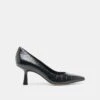 BRIONA HEELS NOIR CROCO EMBOSSED LEATHER(Briona Heels Noir Croco Embossed Leather) -Dolce Vita Sale Store DOLCEVITA HEELS BRIONA NOIR CROCOEMBOSSED LEATHER 02