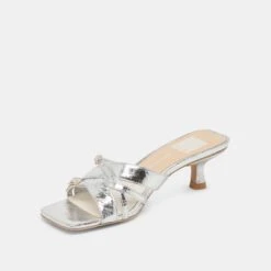 BRYANT HEELS SILVER DISTRESSED LEATHER(Bryant Heels Silver Distressed Leather) -Dolce Vita Sale Store DOLCEVITA HEELS BRYANT SILVERDISTRESSEDLEATHER 08