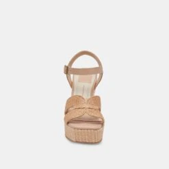 CALE HEELS LT NATURAL RAFFIA(Cale Heels Lt Natural Raffia) -Dolce Vita Sale Store DOLCEVITA HEELS CALE CITRUSMULTIRAFFIA 04