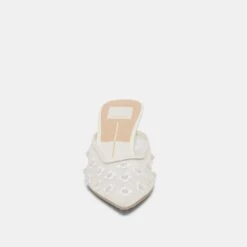 CLARA PEARL HEELS TRUE WHITE DAISY MESH(Clara Pearl Heels True White Daisy Mesh) -Dolce Vita Sale Store DOLCEVITA HEELS CLARAPEARL TRUEWHITEDAISYMESH 04