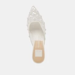 CLARA PEARL HEELS TRUE WHITE DAISY MESH(Clara Pearl Heels True White Daisy Mesh) -Dolce Vita Sale Store DOLCEVITA HEELS CLARAPEARL TRUEWHITEDAISYMESH 06