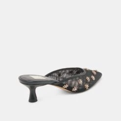 CLARA WIDE HEELS BLACK MESH(Clara Wide Heels Black Mesh) -Dolce Vita Sale Store DOLCEVITA HEELS CLARA BLACKMESH 03 9e5b7f31 d1fa 4905 ab85 06d890224b14