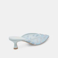 CLARA WIDE HEELS ICE BLUE MESH(Clara Wide Heels Ice Blue Mesh) -Dolce Vita Sale Store DOLCEVITA HEELS CLARA ICEBLUEMESH 03
