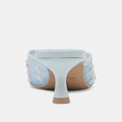 CLARA WIDE HEELS ICE BLUE MESH(Clara Wide Heels Ice Blue Mesh) -Dolce Vita Sale Store DOLCEVITA HEELS CLARA ICEBLUEMESH 05