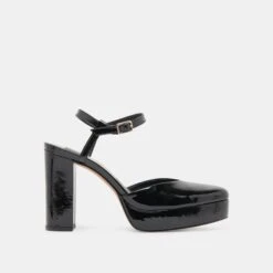 CLAUD HEELS MIDNIGHT PATENT LEATHER(Claud Heels Midnight Patent Leather)