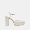 CLAUD HEELS WHITE SATIN(Claud Heels White Satin) -Dolce Vita Sale Store DOLCEVITA HEELS CLAUD WHITESATIN 02