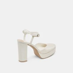 CLAUD HEELS WHITE SATIN(Claud Heels White Satin) -Dolce Vita Sale Store DOLCEVITA HEELS CLAUD WHITESATIN 03