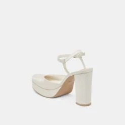 CLAUD HEELS WHITE SATIN(Claud Heels White Satin) -Dolce Vita Sale Store DOLCEVITA HEELS CLAUD WHITESATIN 09