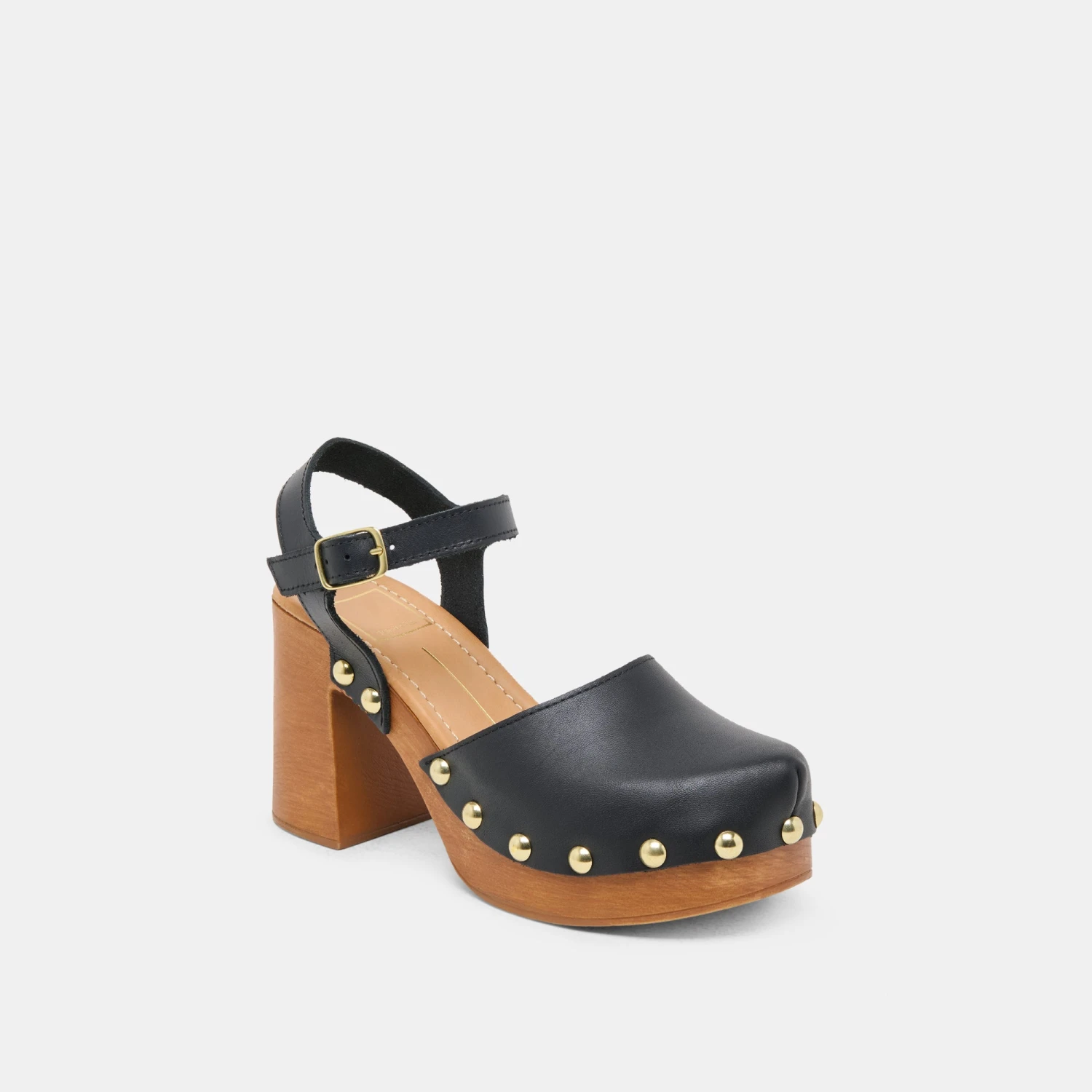 CLOVER HEELS BLACK LEATHER(Clover heels black leather) CLOVER HEELS BLACK LEATHER(Clover Heels Black Leather) -Dolce Vita Sale Store DOLCEVITA HEELS CLOVER BLACKLEATHER 01