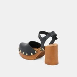 CLOVER HEELS BLACK LEATHER(Clover Heels Black Leather) 6 CLOVER HEELS BLACK LEATHER(Clover Heels Black Leather) -Dolce Vita Sale Store DOLCEVITA HEELS CLOVER BLACKLEATHER 09