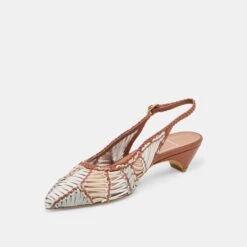 DAFNEY HEELS TAN MULTI WOVEN LEATHER(Dafney Heels Tan Multi Woven Leather) -Dolce Vita Sale Store DOLCEVITA HEELS DAFNEY TANMULTIWOVENLEATHER 08