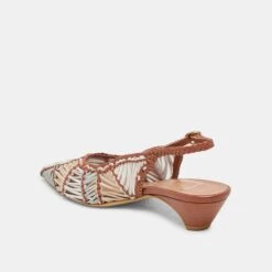 DAFNEY HEELS TAN MULTI WOVEN LEATHER(Dafney Heels Tan Multi Woven Leather) -Dolce Vita Sale Store DOLCEVITA HEELS DAFNEY TANMULTIWOVENLEATHER 09