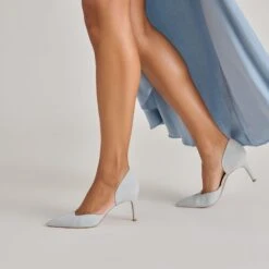 ELOY HEELS LIGHT BLUE SUEDE(Eloy Heels Light Blue Suede) -Dolce Vita Sale Store DOLCEVITA HEELS ELOY LIGHTBLUESUEDE ONFOOT 03