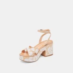 ENIKO HEELS NATURAL MULTI FLORAL SEQUIN(Eniko Heels Natural Multi Floral Sequin) -Dolce Vita Sale Store DOLCEVITA HEELS ENIKO NATURALMULTIFLORALSEQUIN 08
