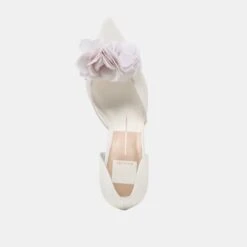 EVELIN HEELS WHITE MESH(Evelin Heels White Mesh) -Dolce Vita Sale Store DOLCEVITA HEELS EVELIN WHITE MESH 06