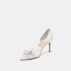 EVELIN HEELS WHITE MESH(Evelin Heels White Mesh) -Dolce Vita Sale Store DOLCEVITA HEELS EVELIN WHITE MESH 08
