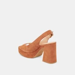 FLORES HEELS CARAMEL SUEDE(Flores Heels Caramel Suede) -Dolce Vita Sale Store DOLCEVITA HEELS FLORES CARAMELSUEDE 09