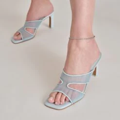 GITEL HEELS ICE BLUE MESH(Gitel Heels Ice Blue Mesh) -Dolce Vita Sale Store DOLCEVITA HEELS GITEL ICEBLUEMESH ONFOOT 02