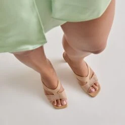 GITEL HEELS LIGHT TAN MESH(Gitel Heels Light Tan Mesh) -Dolce Vita Sale Store DOLCEVITA HEELS GITEL LIGHTTANMESH ONFOOT03