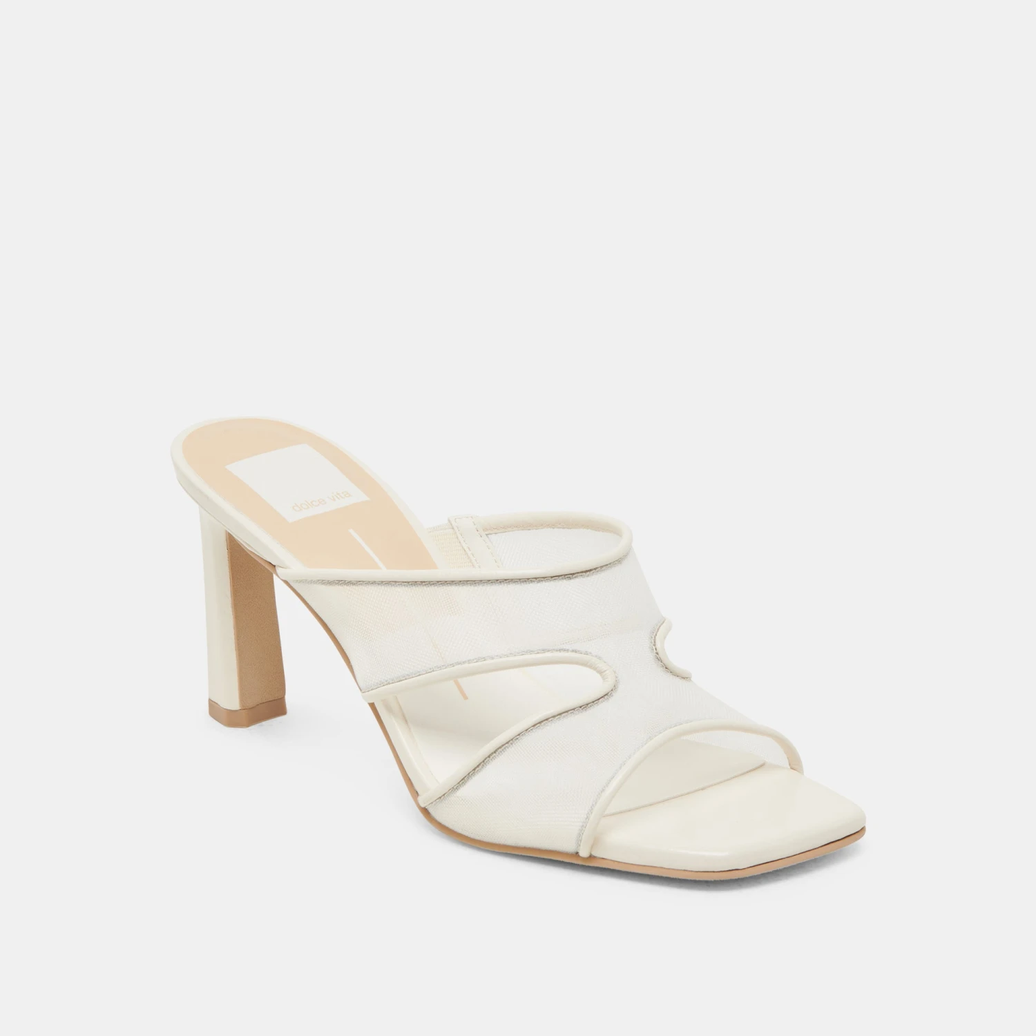 GITEL HEELS OFF WHITE MESH(Gitel heels off white mesh) GITEL HEELS OFF WHITE MESH(Gitel Heels Off White Mesh) -Dolce Vita Sale Store DOLCEVITA HEELS GITEL OFFWHITEMESH 01