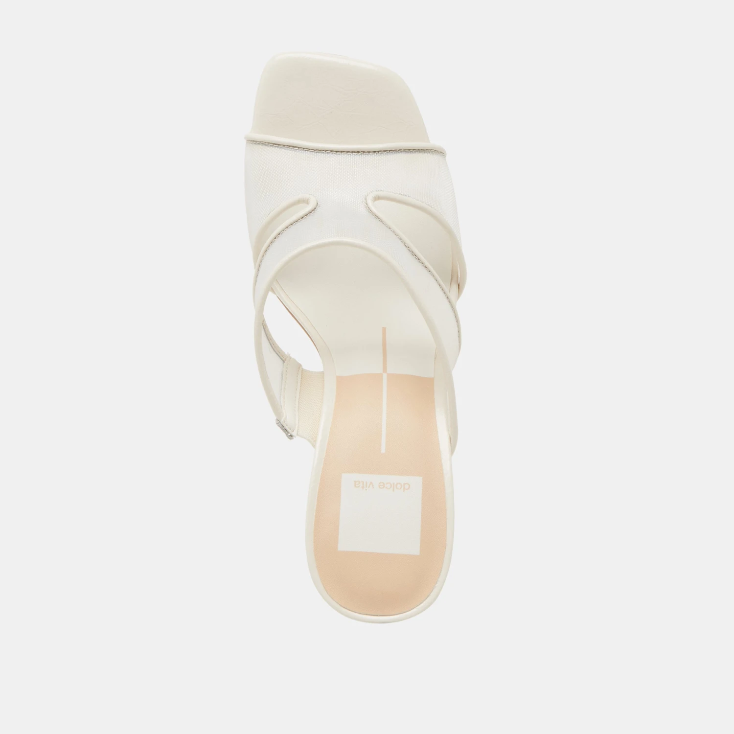 GITEL WIDE HEELS OFF WHITE MESH(Gitel wide heels off white mesh) GITEL WIDE HEELS OFF WHITE MESH(Gitel Wide Heels Off White Mesh) -Dolce Vita Sale Store DOLCEVITA HEELS GITEL OFFWHITEMESH 06