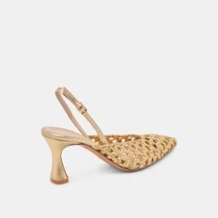 GLORIA HEELS GOLD WOVEN(Gloria Heels Gold Woven) 4 GLORIA HEELS GOLD WOVEN(Gloria Heels Gold Woven) -Dolce Vita Sale Store DOLCEVITA HEELS GLORIA GOLDWOVEN 03