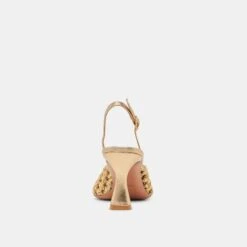 GLORIA HEELS GOLD WOVEN(Gloria Heels Gold Woven) 9 GLORIA HEELS GOLD WOVEN(Gloria Heels Gold Woven) -Dolce Vita Sale Store DOLCEVITA HEELS GLORIA GOLDWOVEN 05