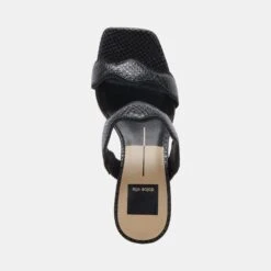 ILVA WIDE HEELS ONYX EMBOSSED LEATHER(Ilva Wide Heels Onyx Embossed Leather) 9 ILVA WIDE HEELS ONYX EMBOSSED LEATHER(Ilva Wide Heels Onyx Embossed Leather) -Dolce Vita Sale Store DOLCEVITA HEELS ILVA ONYXEMBOSSEDLEATHER 06