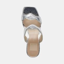 ILVA WIDE HEELS SILVER DISTRESSED LEATHER(Ilva Wide Heels Silver Distressed Leather) -Dolce Vita Sale Store DOLCEVITA HEELS ILVA SILVERDISTRESSEDLEATHER 06