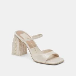 JEMMY PEARL HEELS VANILLA SILK(Jemmy Pearl Heels Vanilla Silk) -Dolce Vita Sale Store DOLCEVITA HEELS JEMMYPEARL VANILLASILK 01