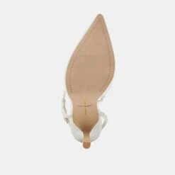 KAMRA PEARL HEELS TRUE WHITE SATIN(Kamra Pearl Heels True White Satin) -Dolce Vita Sale Store DOLCEVITA HEELS KAMRAPEARL TRUEWHITESATIN 07