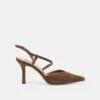 KAMRA HEELS DK BROWN SUEDE(Kamra Heels Dk Brown Suede) -Dolce Vita Sale Store DOLCEVITA HEELS KAMRA DKBROWNSUEDE 02