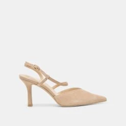 KAMRA HEELS CAMEL SUEDE(Kamra Heels Camel Suede)