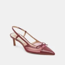 KANDI HEELS MAROON MESH(Kandi Heels Maroon Mesh) -Dolce Vita Sale Store DOLCEVITA HEELS KANDI MAROONMESH 01