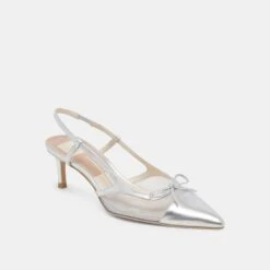 KANDI HEELS SILVER MESH(Kandi Heels Silver Mesh) 4 KANDI HEELS SILVER MESH(Kandi Heels Silver Mesh) -Dolce Vita Sale Store DOLCEVITA HEELS KANDI SILVERMESH 01