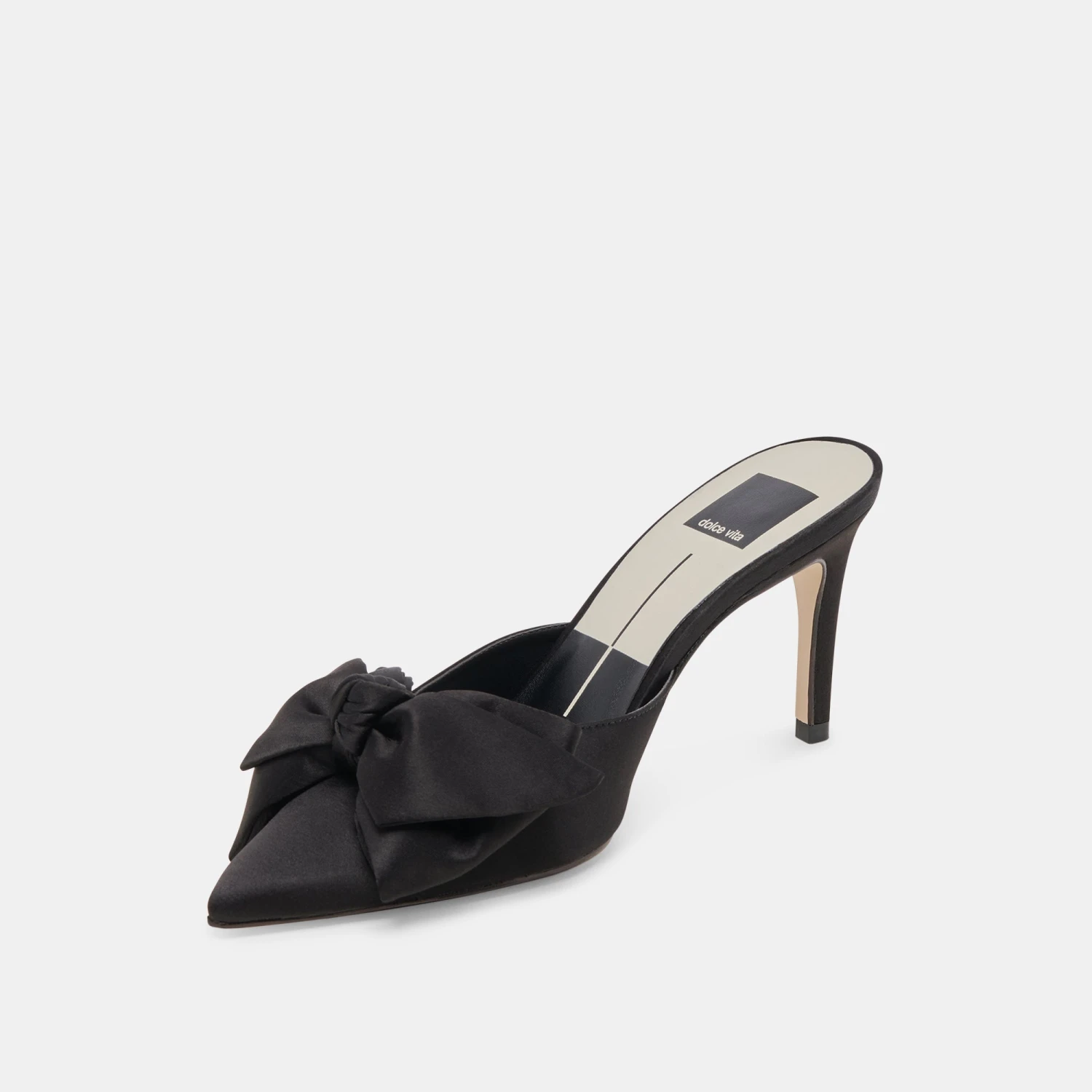KAYLI HEELS ONYX SATIN(Kayli heels onyx satin) KAYLI HEELS ONYX SATIN(Kayli Heels Onyx Satin) -Dolce Vita Sale Store DOLCEVITA HEELS KAYLI BLACKSATIN 08