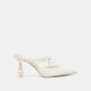 KLAIRE PEARL HEELS TRUE WHITE LEATHER(Klaire Heels True White Leather) 2 KLAIRE PEARL HEELS TRUE WHITE LEATHER(Klaire Heels True White Leather) -Dolce Vita Sale Store DOLCEVITA HEELS KLAIRE TRUEWHITESATIN 02