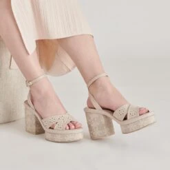 LAISHA HEELS ALMOND FLORAL EYELET(Laisha Heels Almond Floral Eyelet) 9 LAISHA HEELS ALMOND FLORAL EYELET(Laisha Heels Almond Floral Eyelet) -Dolce Vita Sale Store DOLCEVITA HEELS LAISHA ALMONDFLORALEYELET ONFOOT 04