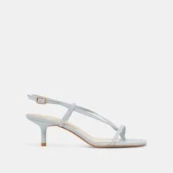 LAURY HEELS ICE BLUE LEATHER(Laury Heels Ice Blue Leather)