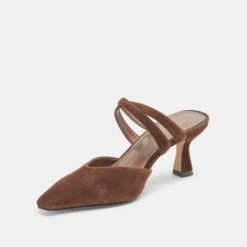 LINORE HEELS DK BROWN SUEDE(Linore Heels Dk Brown Suede) -Dolce Vita Sale Store DOLCEVITA HEELS LINORE DK BROWNSUEDE 09