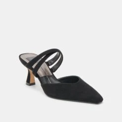 LINORE HEELS ONYX SUEDE(Linore Heels Onyx Suede) -Dolce Vita Sale Store DOLCEVITA HEELS LINORE ONYX SUEDE 01