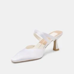 LINORE HEELS TRUE WHITE SATIN(Linore Heels True White Satin) -Dolce Vita Sale Store DOLCEVITA HEELS LINORE TRUE WHITE SATIN 09