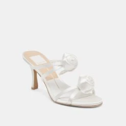 LINZY HEELS TRUE WHITE SATIN(Linzy Heels True White Satin) -Dolce Vita Sale Store DOLCEVITA HEELS LINZY TRUEWHITESATIN 01