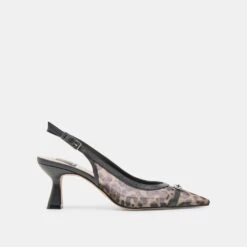 LORINE HEELS LEOPARD MESH(Lorine Heels Leopard Mesh)