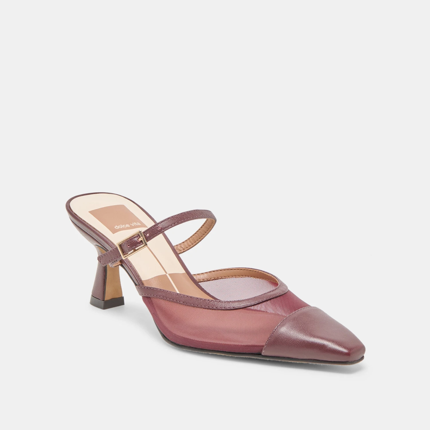 LOYD HEELS BURGUNDY MESH(Loyd heels burgundy mesh) LOYD HEELS BURGUNDY MESH(Loyd Heels Burgundy Mesh) -Dolce Vita Sale Store DOLCEVITA HEELS LOYD BURGUNDY MESH 01