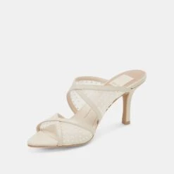 MANDEL PEARL HEELS IVORY MESH(Mandel Pearl Heels Ivory Mesh) 7 MANDEL PEARL HEELS IVORY MESH(Mandel Pearl Heels Ivory Mesh) -Dolce Vita Sale Store DOLCEVITA HEELS MANDELPEARL IVORYMESH 08