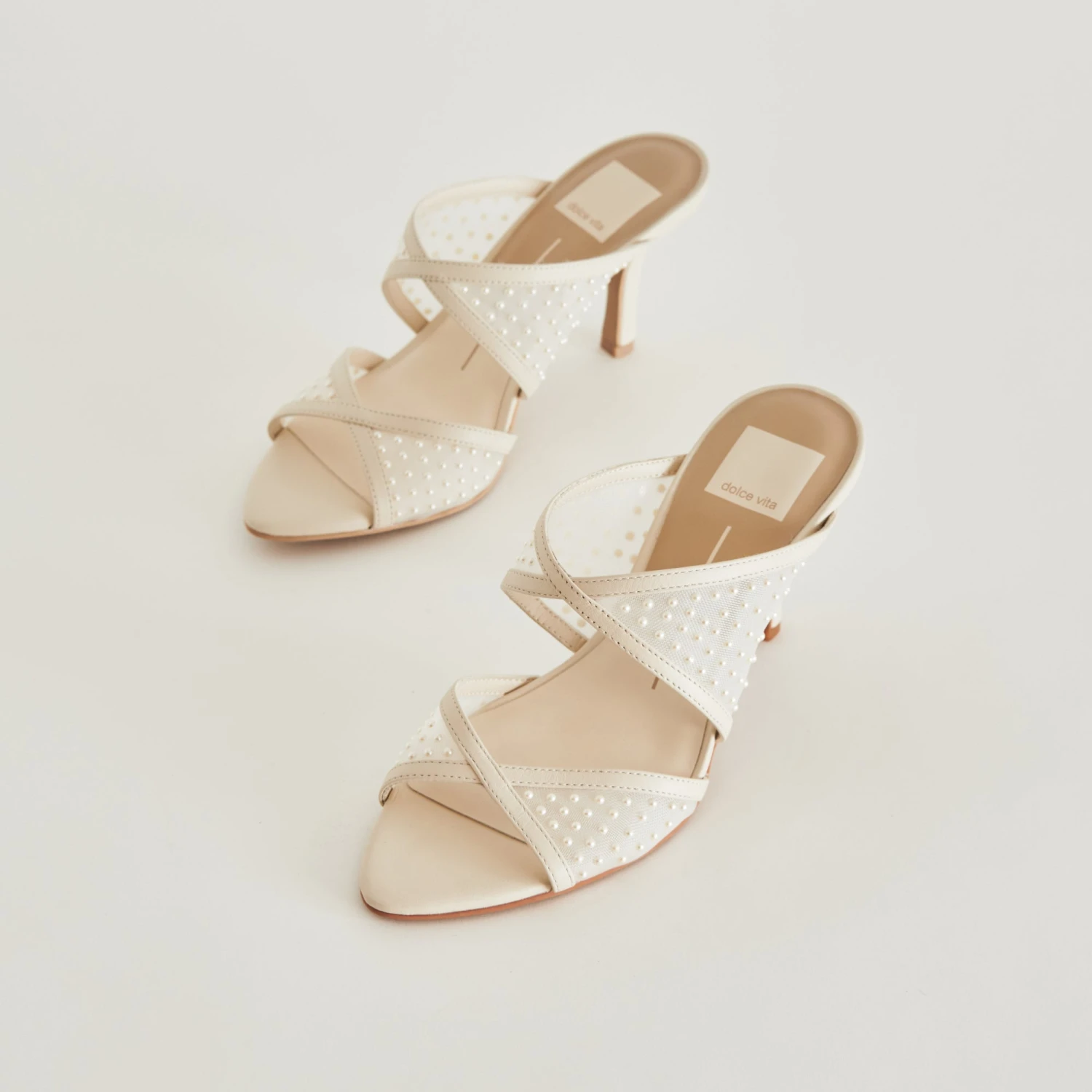 MANDEL PEARL HEELS IVORY MESH(Mandel pearl heels ivory mesh) MANDEL PEARL HEELS IVORY MESH(Mandel Pearl Heels Ivory Mesh) -Dolce Vita Sale Store DOLCEVITA HEELS MANDELPEARL IVORYMESH DETAILS 01